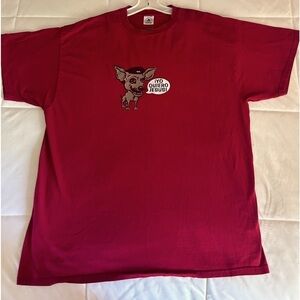 Vintage 1990’s Chihuahua Dog Red T-shirt Men Size XXL Oversized iYo Quie…​​​